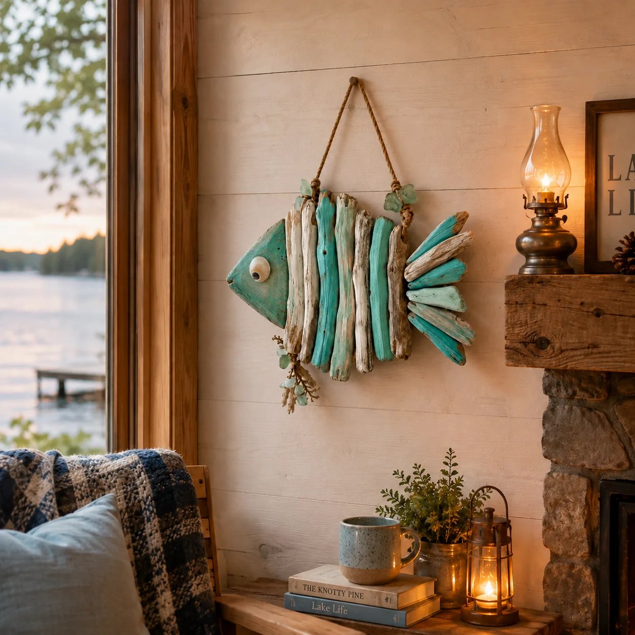 Handcrafted LED Coastal Fish Wall Art