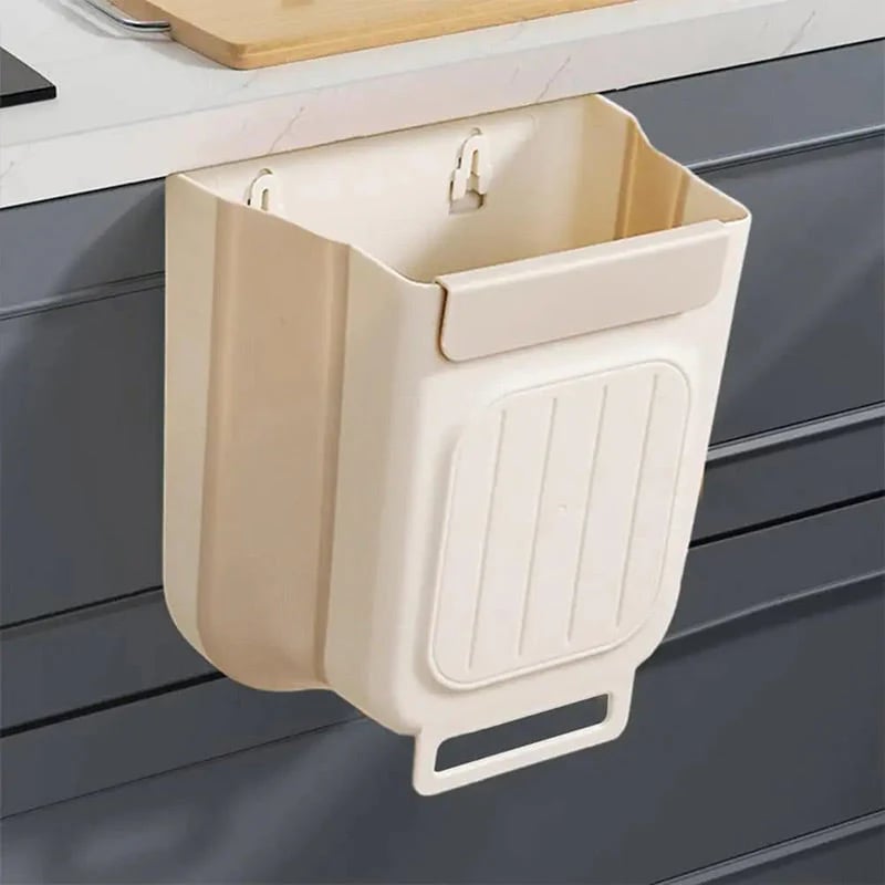 Bote de basura plegable multiusos para colgar en la cocina