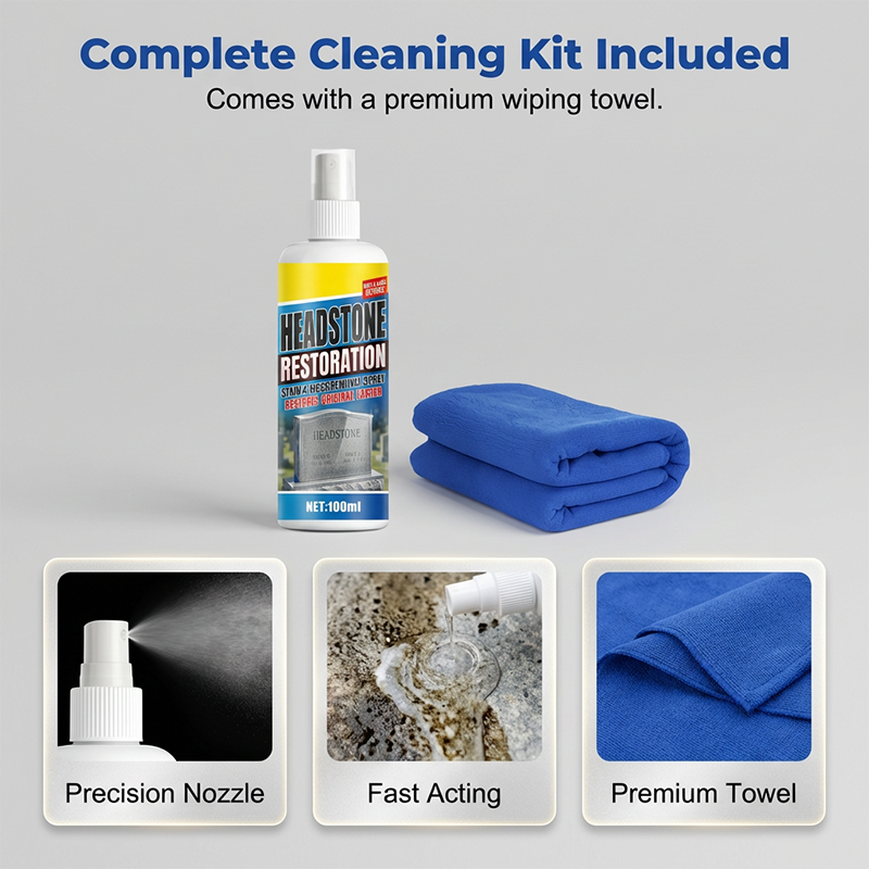 ✨ Headstone Restoration Cleaning Spray 🕯️
