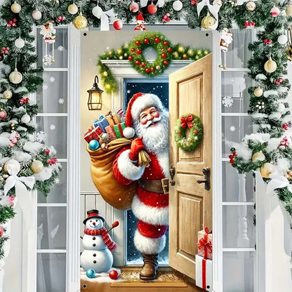 🎄Christmas Door Cover For Instant Holiday Decor✨