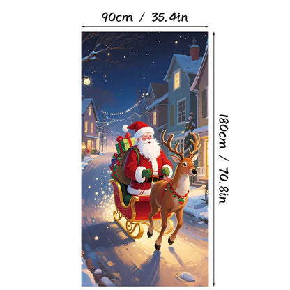 🎄Christmas Door Cover For Instant Holiday Decor✨
