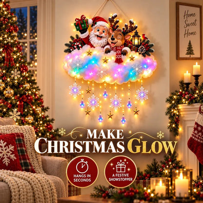Magical Christmas Glow Cloud Wall Hanging