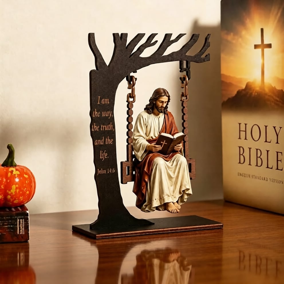 🔥Último día 49% DE DESCUENTO - ✝️📚Adorno colgante de Jesús cristiano