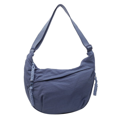 🏆5k sold this week!👜Women's Fashion Plain Color Nylon Crossbody Hobo Bag