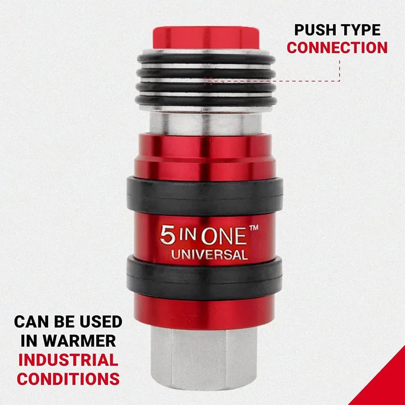 5-in-1 Universal Safety Exhaust Air Coupler