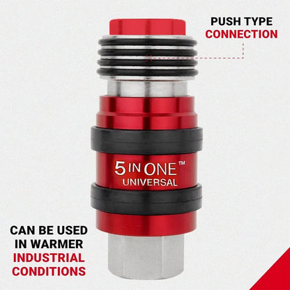 5-in-1 Universal Safety Exhaust Air Coupler