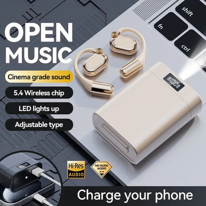 Auriculares/Banco de energía Bluetooth 2 en 1