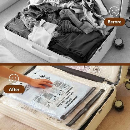 💯15-Pack Vacuum Storage Bags with Electric Pump