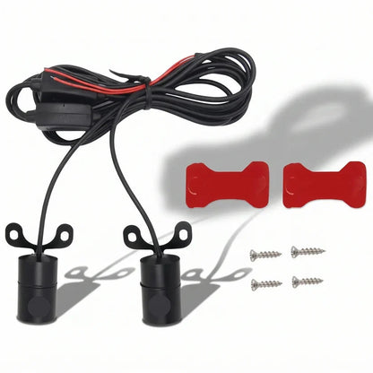 🔥 LAST DAY 49% OFF 🏍️ IP67 Waterproof & Dustproof Angel Wing Motorcycle LED Projector Lights (1 Pair)🥳