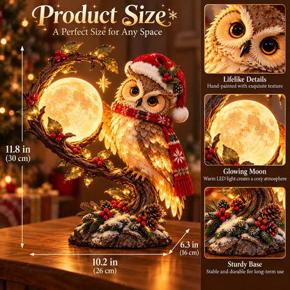 🎄 Christmas Limited-Time Sale | Moonkeeper Owl™ – Lighted Christmas Owl
