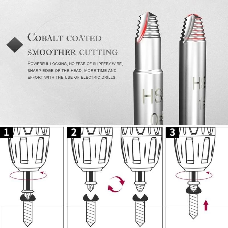 🔥Hot Sale 49% OFF - Stripped Broken Screw Remover