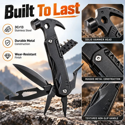 🌟✨ 19-in-1 Multifunction Camping Hammer
