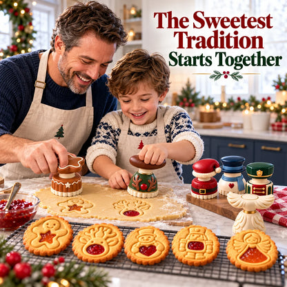 🔥Limited time 70% OFF -🍓🍪 Christmas Jam Cookie Press – Make Adorable Holiday Cookies at Home!
