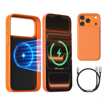 🔋Power Case for iPhone  – Slim Protective Battery Case & Dual Charging Power Bank Kit, Type-C Fast Charge, Lightweight Lightweight & Perfect Couple Gift
