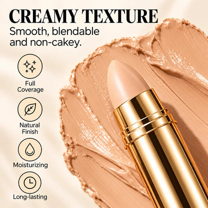 Hide Dark Circles Instantly! Creamy Concealer & Contour Stick