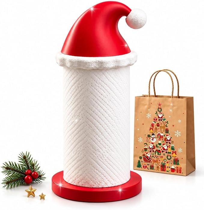 Santa Hat Christmas Paper Towel Holder