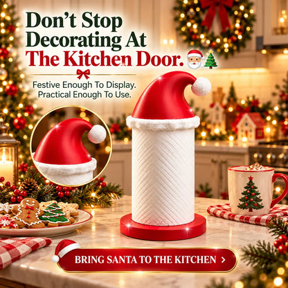 Santa Hat Christmas Paper Towel Holder