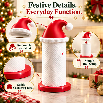 Santa Hat Christmas Paper Towel Holder