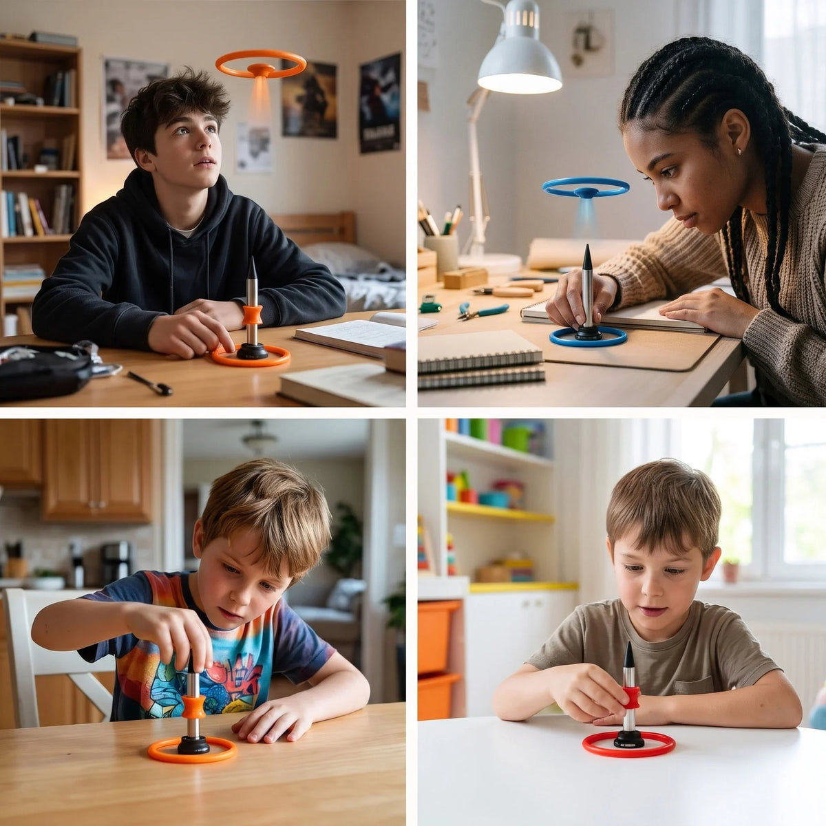 Kinetic Desk toy That Performs Impossible Landing