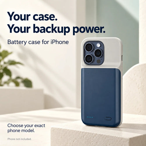 Battery Case For Iphone With Led Power Indicator