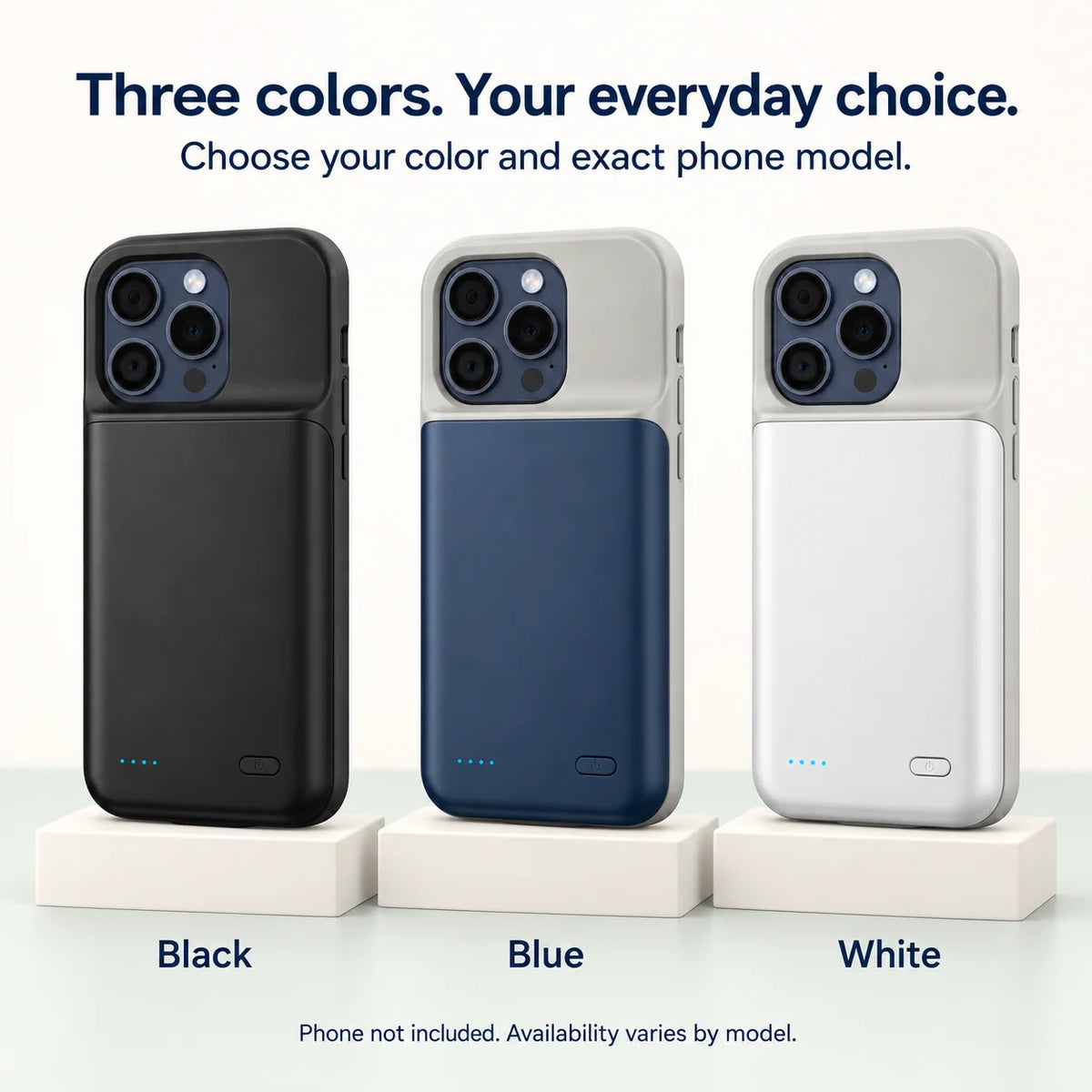 Battery Case For Iphone With Led Power Indicator