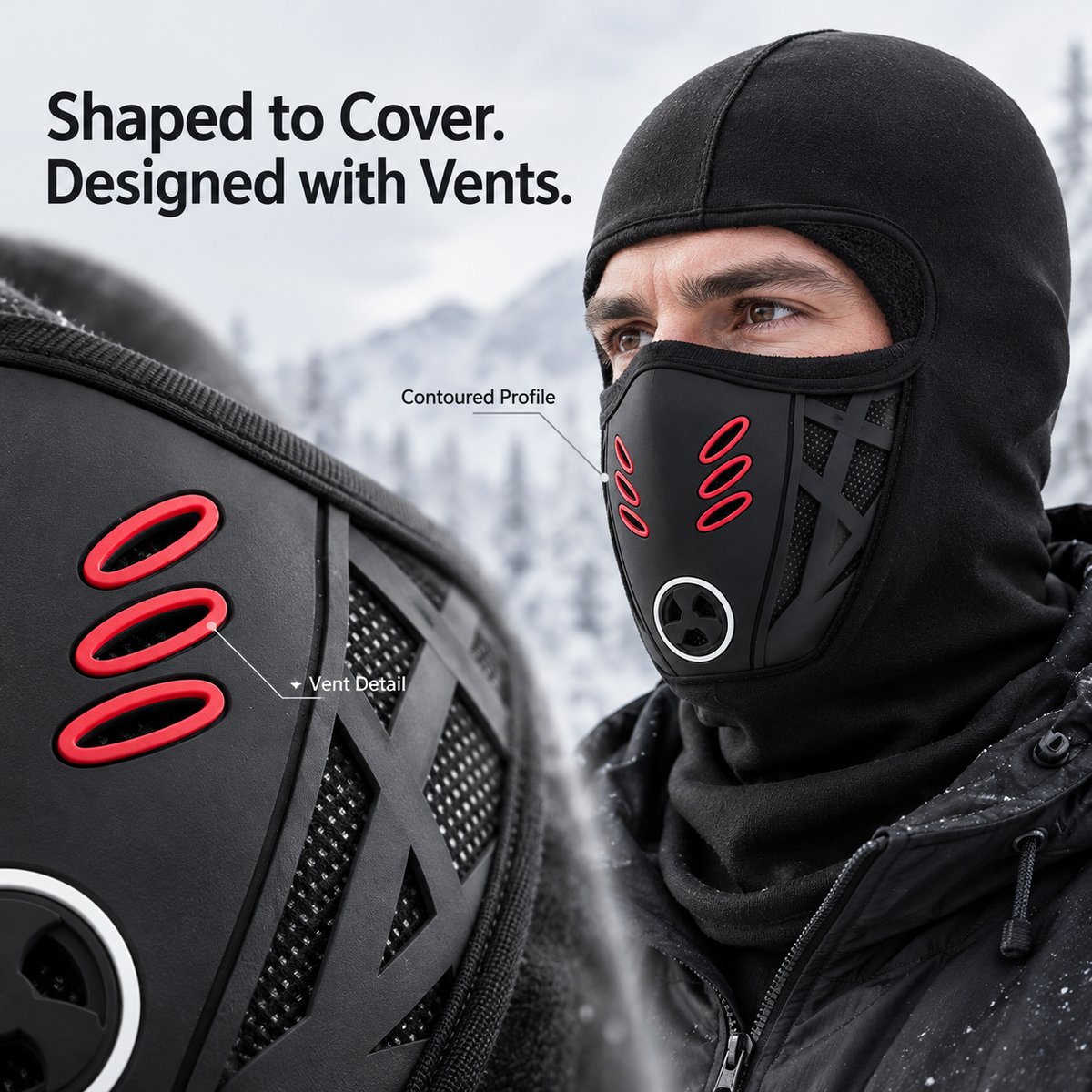 Men’s Winter Balaclava – Full Face & Neck Coverage
