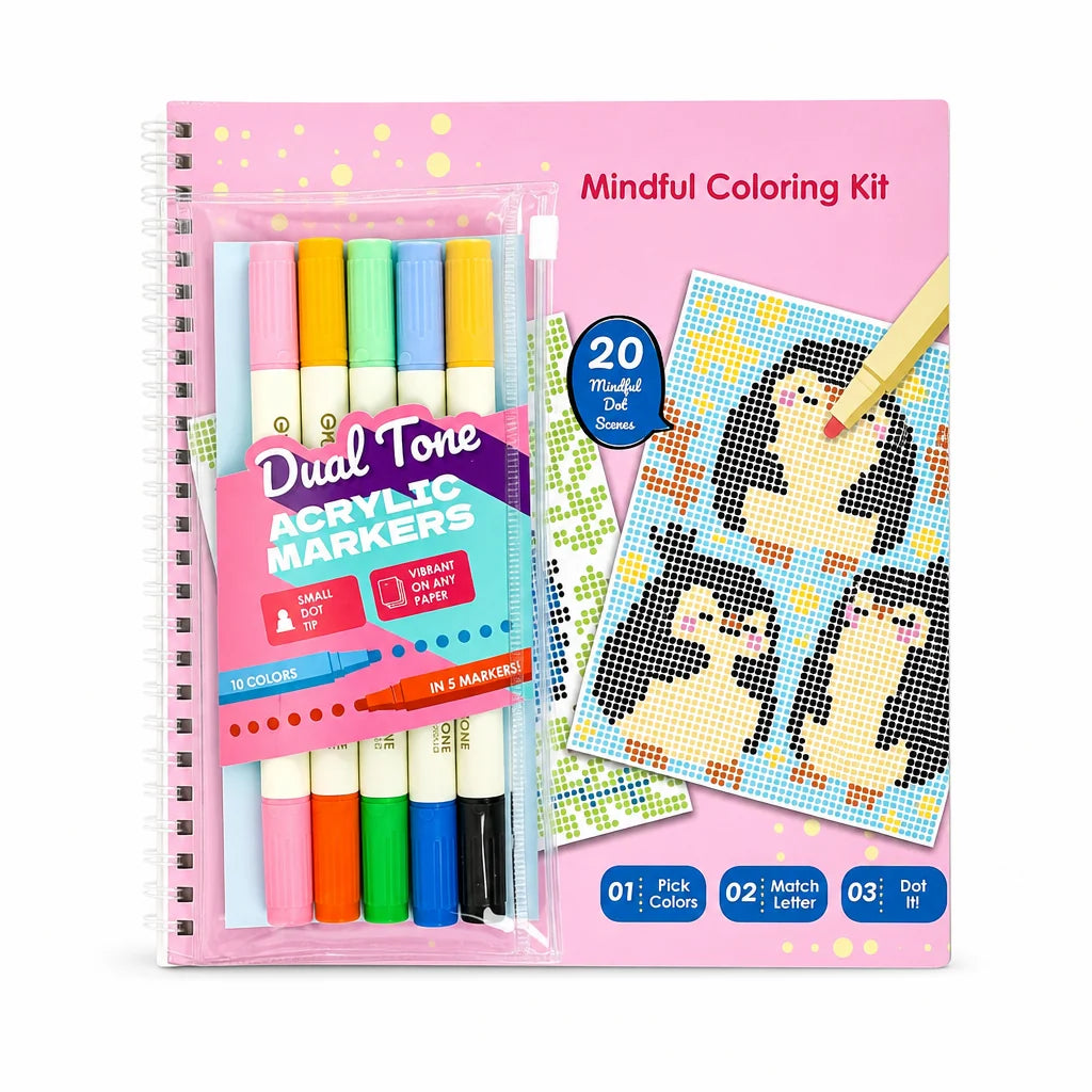 Mindfulness Braille Coloring Set