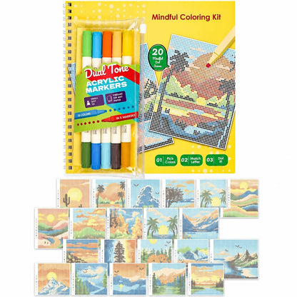 Mindfulness Braille Coloring Set