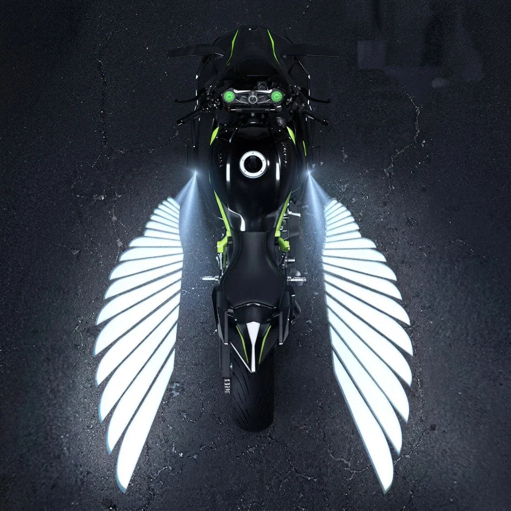 Motorcycle LED Angel Wings Ground Projection Lights
