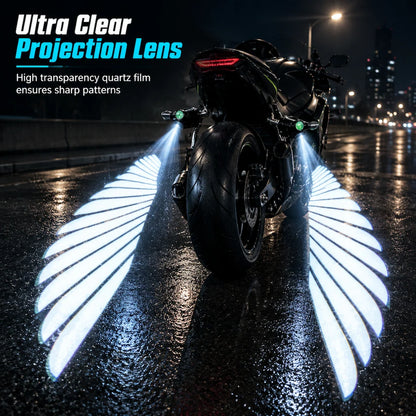Motorcycle LED Angel Wings Ground Projection Lights
