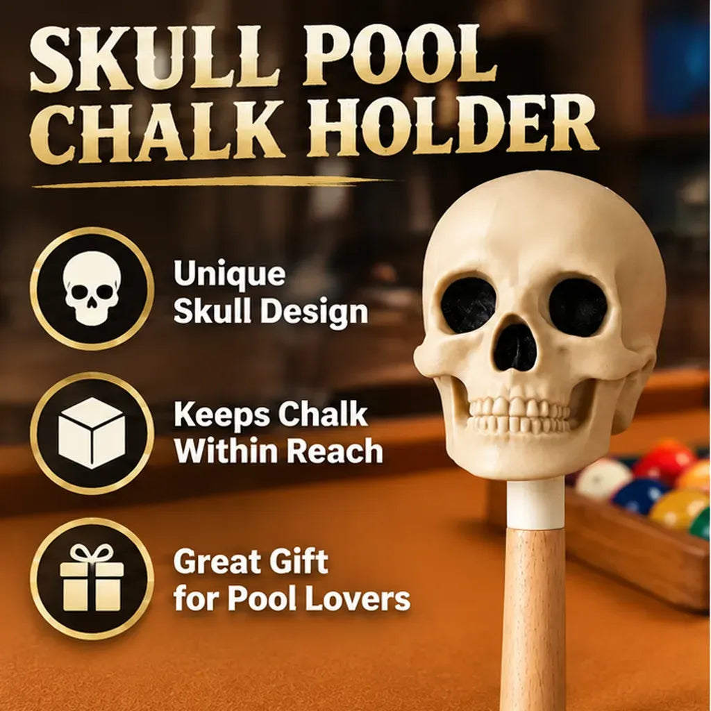 💀🎱 Skull Pool Chalk Holder