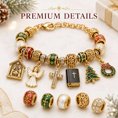 🔥LAST DAY 50% OFF - 24-Day Christian Christmas Charm Bracelet Advent Calendar