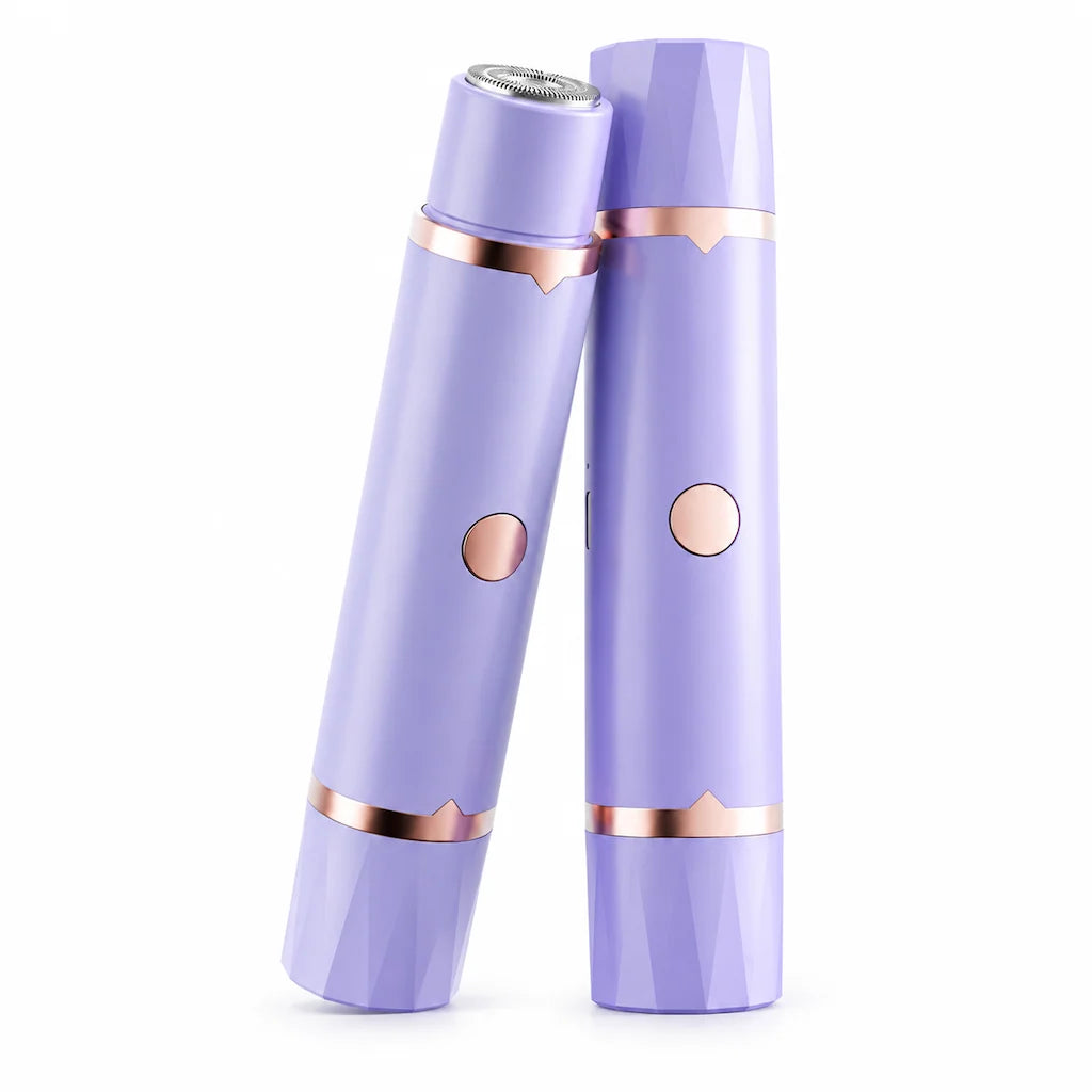 Portable Electric Hair Remover for Women Dual Head Body Shaver and Bikini Hair Trimmer