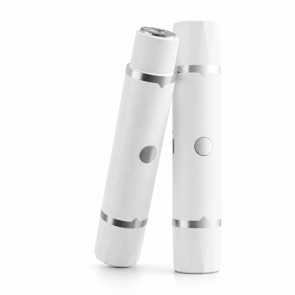 Portable Electric Hair Remover for Women Dual Head Body Shaver and Bikini Hair Trimmer