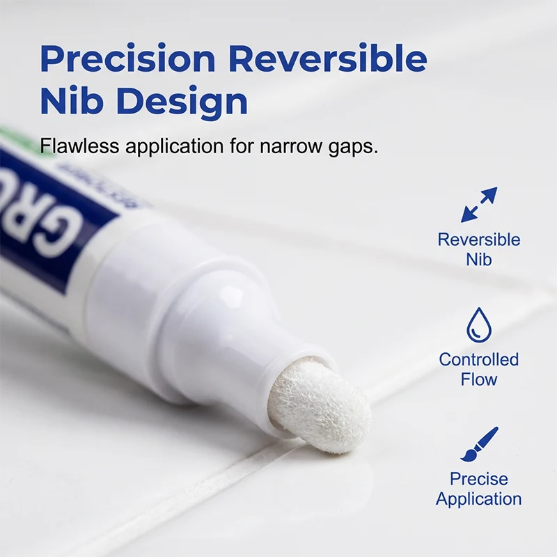 🥳2026 HOT SALE🥳💞50K+ SOLD! 🧱🖊️ 50% OFF! Grout Restorer Pen – instantly covers dirty, black grout lines. Fast-drying, waterproof & precision nib for a clean fresh look! ✨✅