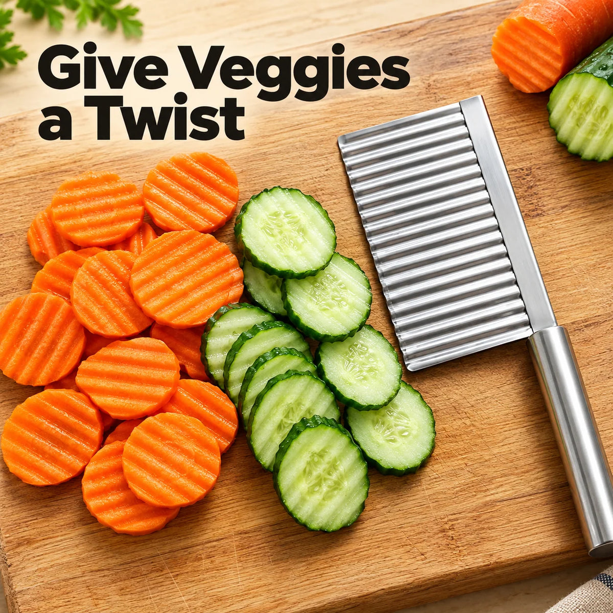 Stainless Steel Crinkle Cut Knife