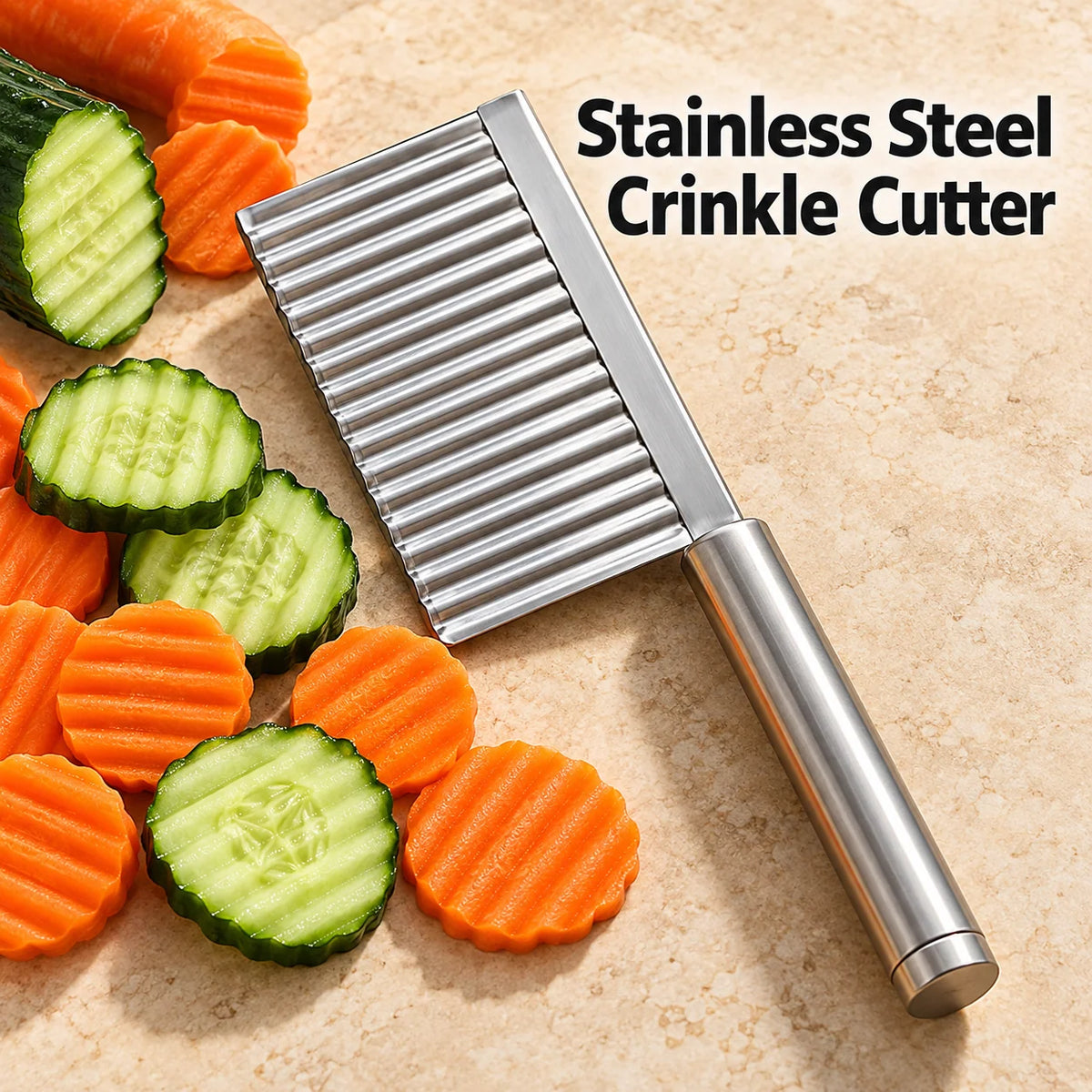 Stainless Steel Crinkle Cut Knife