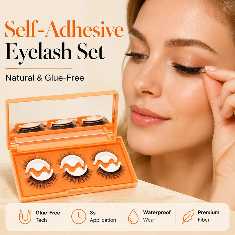 🥳2026 HOT SALE🥳💞50K+ SOLD! ✨👁️ 50% OFF! Self-Adhesive False Eyelashes – 3-second apply with no messy glue. Waterproof, secure & natural 3D look for effortless beauty! 🛡️💪