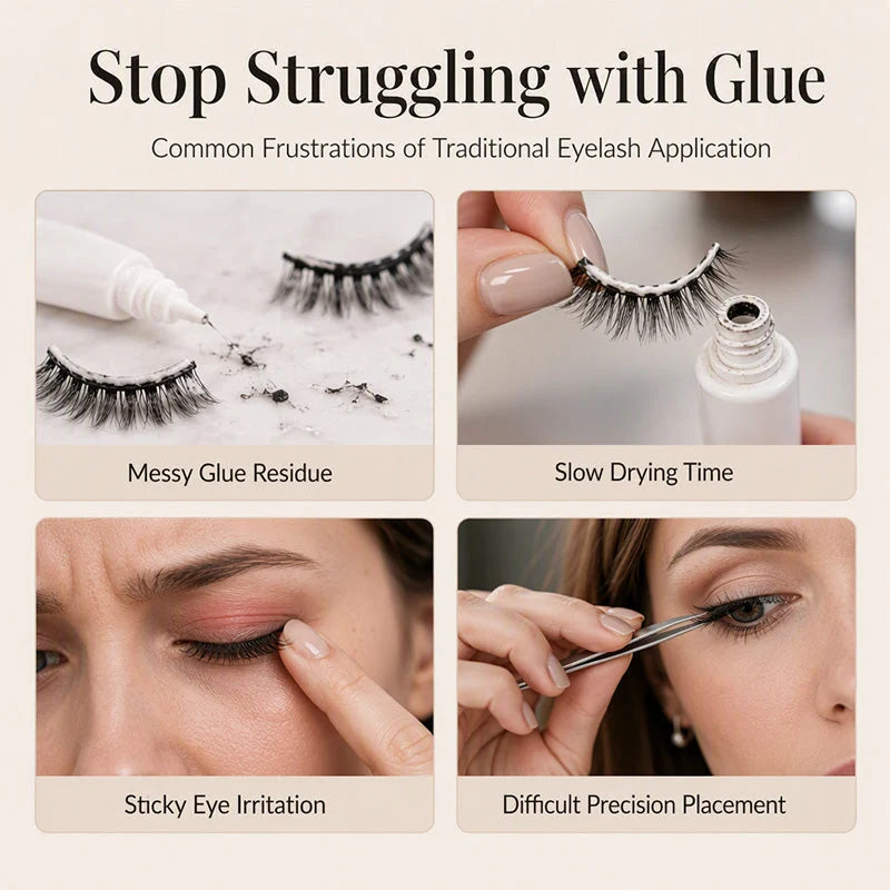 🥳2026 HOT SALE🥳💞50K+ SOLD! ✨👁️ 50% OFF! Self-Adhesive False Eyelashes – 3-second apply with no messy glue. Waterproof, secure & natural 3D look for effortless beauty! 🛡️💪