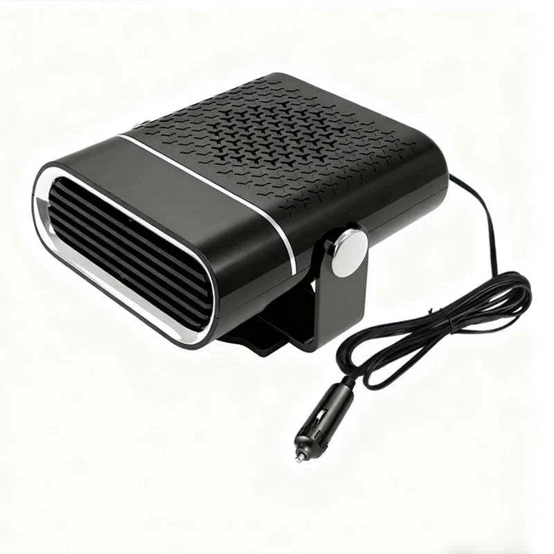 🚗🔥 Portable 2-in-1 car fan with heating function – 360° rotatable, fast defrosting, heating and ventilation, quiet and lightweight for winter and summer!