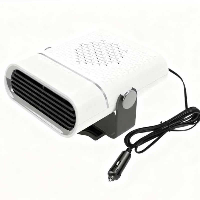 🚗🔥 Portable 2-in-1 car fan with heating function – 360° rotatable, fast defrosting, heating and ventilation, quiet and lightweight for winter and summer!
