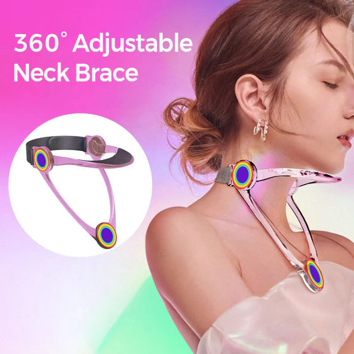 360° Adjustable Neck Brace, Neck Support Collar, Breathable, Lightweight
