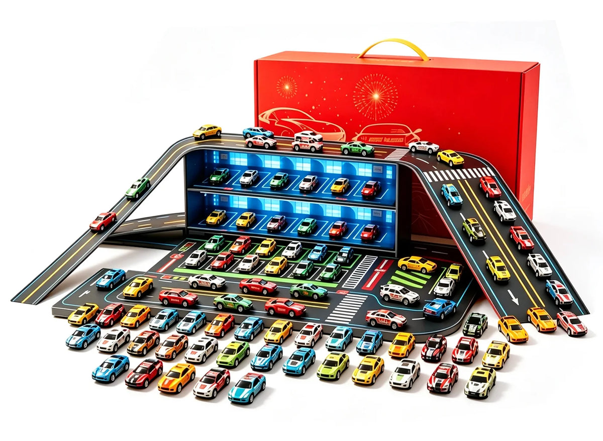 Foldable Toy Car Garage Play Set（48 Cars）