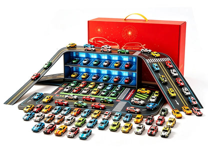Foldable Toy Car Garage Play Set（48 Cars）