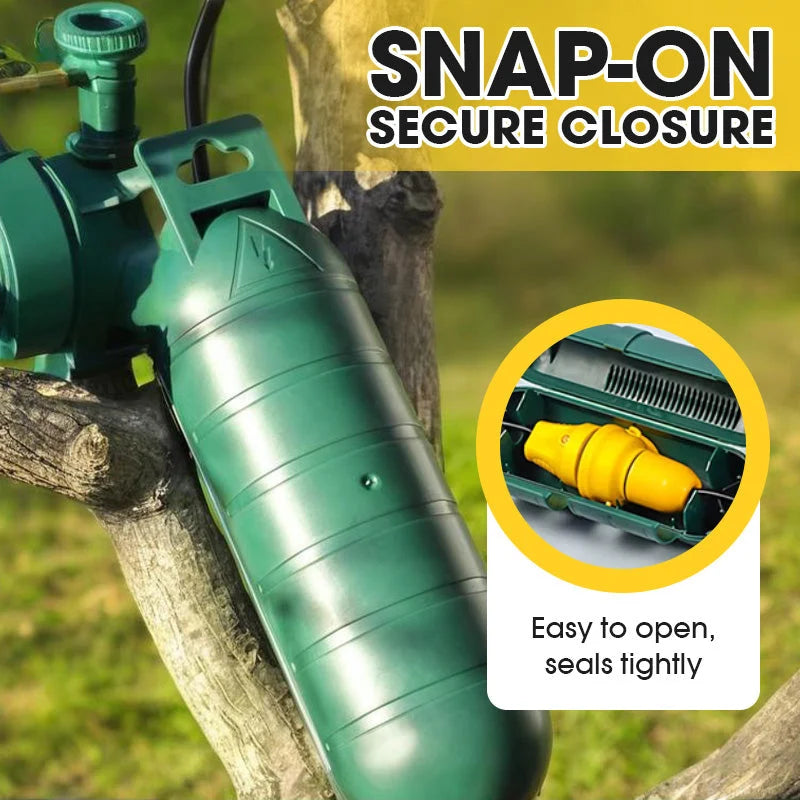 Weatherproof Outdoor Electrical Connection Box – Protect Plugs, Timers & Extension Connections