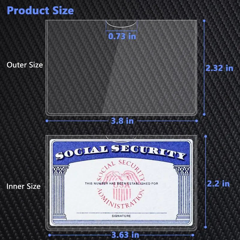 💥Social Security Card Protector Sleeves -20 Pack