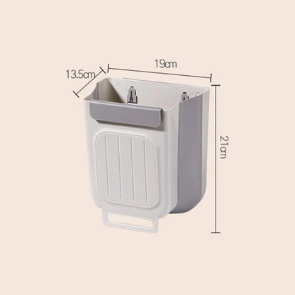 Bote de basura plegable multiusos para colgar en la cocina