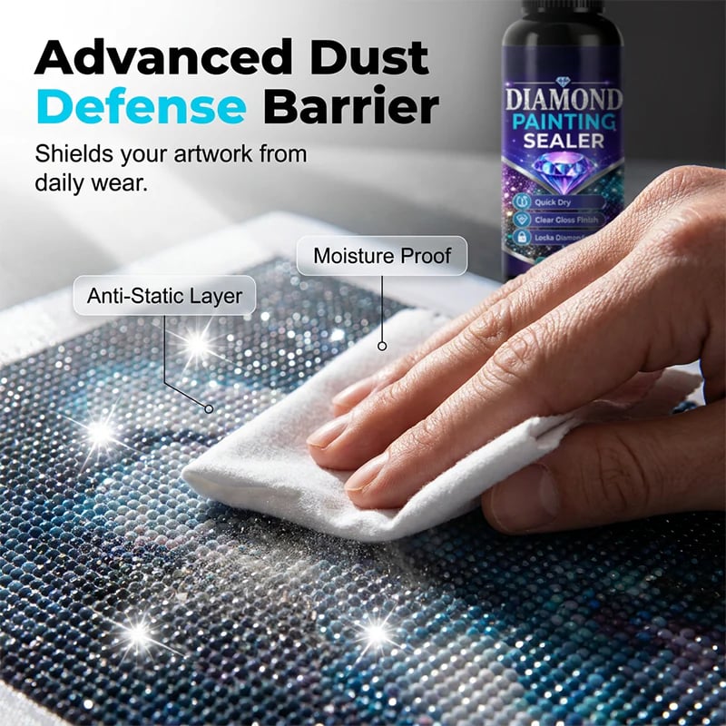 💎✨ Diamond art sealer – locks beads, glossy finish, dries fast & lasts.