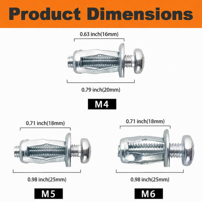 💯🎁🔩  Button Rivet Locking Nuts Set