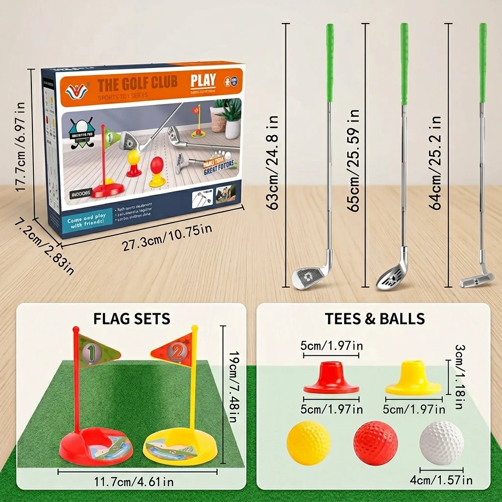 💥🏆Kids Golf Set with Adjustable Clubs – Perfect for Backyard Play